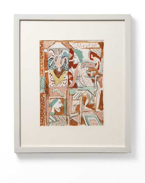 K.G. Subramanyan Untitled Gouache on paper