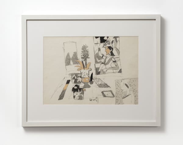 K.G. Subramanyan Untitled Gouache on handmade paper