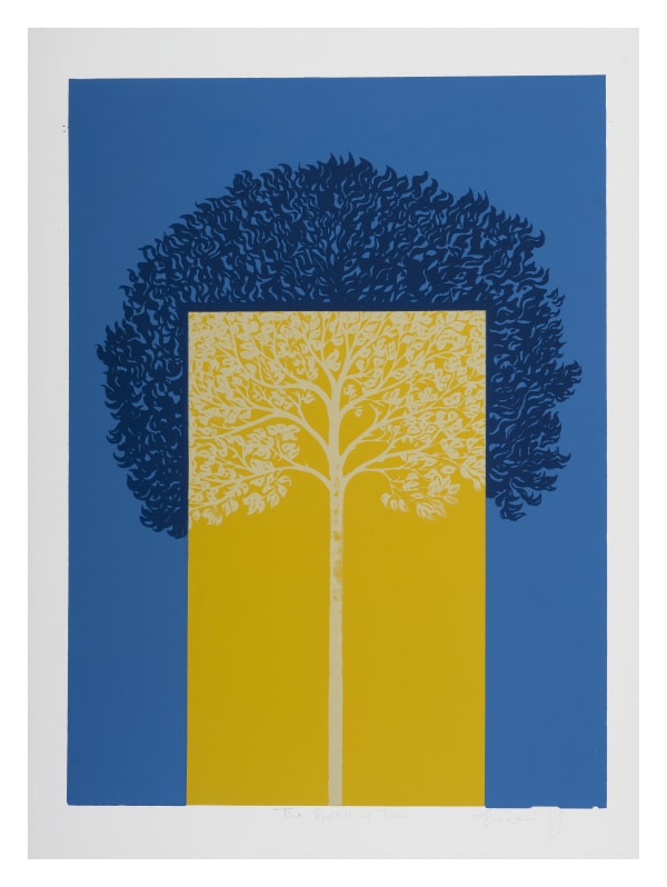 Gulammohammed SheikhSpeaking Tree, 1980 Silkscreen
