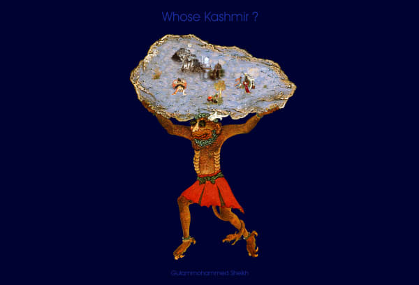 Gulammohammed Sheikh Abduction, from the series 'Whose Kashmir?', 2005 Digital collage, Inkjet on Glossy Paper