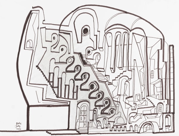 Balkrishna Doshi Untitled, 2021 14.25 x 19 in