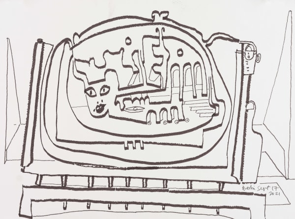 Balkrishna Doshi Untitled, 2021 11.75 x 15.75 in