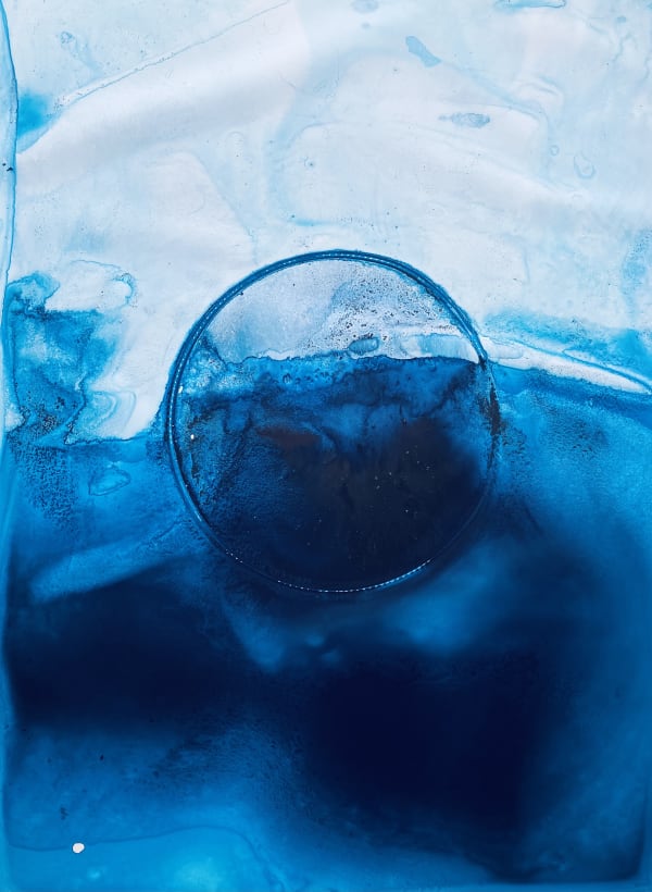 Aditi Singh Another Way to Split Water Ink on Yupo paper