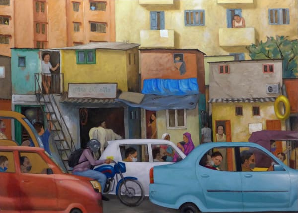 Roadside Tales Oil on canvas 2021