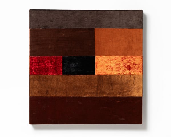 Anita Dube Untitled Fabric, glue and plywood