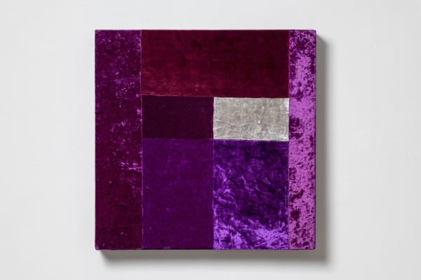 Anita Dube Untitled #8 Velvet fabric, glue and plywood