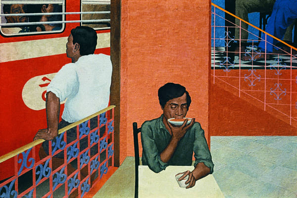 The City Canvas reproduction 33.3 x 48 in