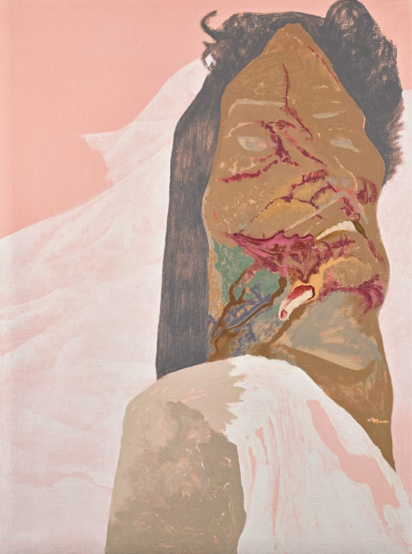 Gieve Patel Crushed Head Oil on canvas