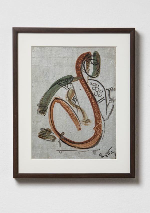 Benode Behari Mukherjee Untitled Mixed media on board