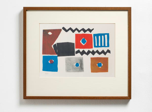 Benode Behari Mukherjee Abstract Lithograph