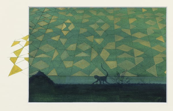 Sonali Sonam In the series of : सफर नगाना का (Journey of the Negligible I), 2023 Watercolour on paper