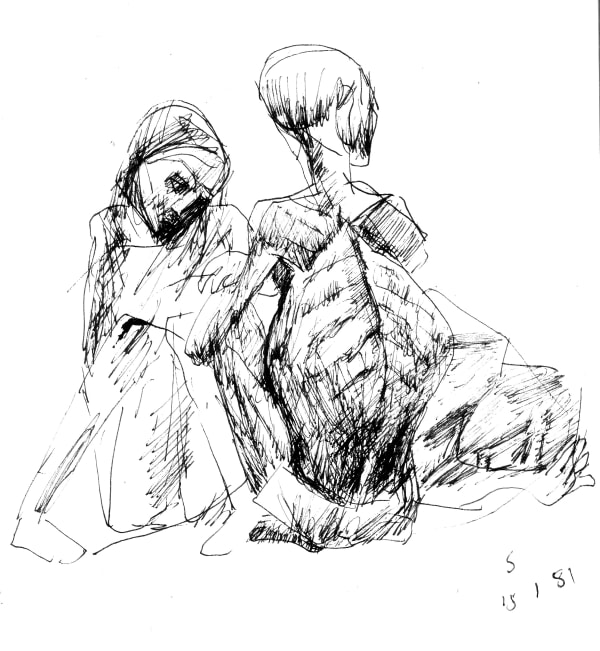 Somnath Hore Untitled, 1981 Pen and ink on paper