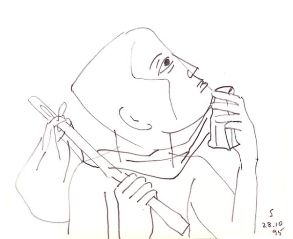 Somnath Hore Untitled, 1995 Pen and ink on paper