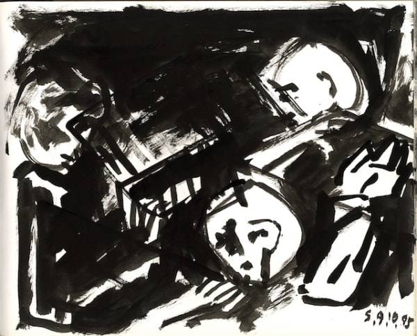 Somnath Hore Untitled, 1995 Pen and ink on paper