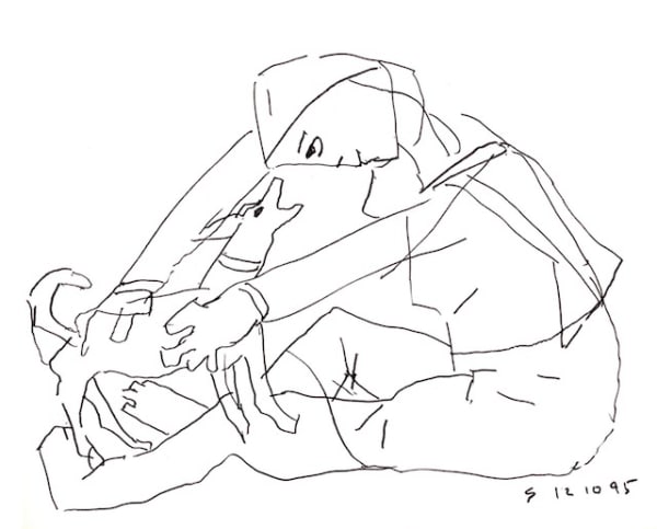 Somnath Hore Untitled, 1995 Pen and ink on paper