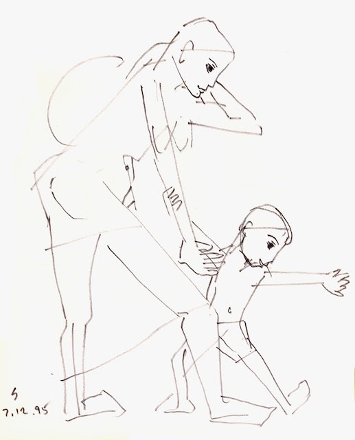 Somnath Hore Untitled, 1995 Pen and ink on paper