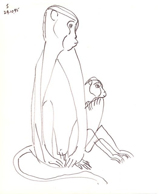 Somnath Hore Untitled, 1995 Pen and ink on paper