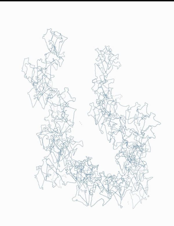 Shilpa Gupta 100 Hand-drawn Maps of India, 2025 Stamp ink on paper 62 x 48 in