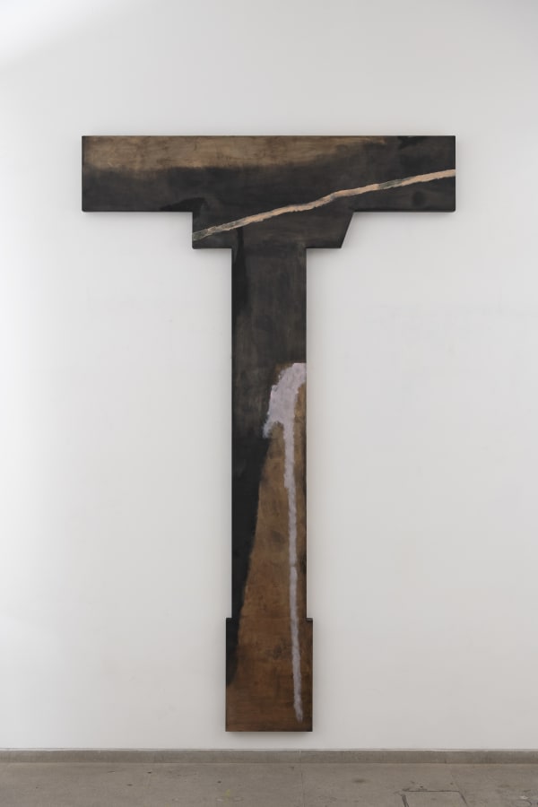 Biraaj Dodiya Plinth for Becoming Oil paint and polyester body filler on galvanized steel