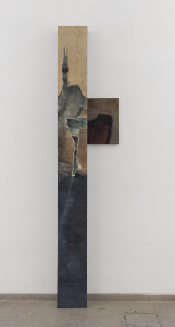 Biraaj Dodiya The Long Day Closes Oil paint on wood and linen