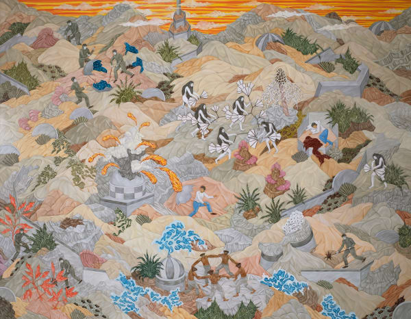 Ruptures, When They Happen Oil on linen 2025