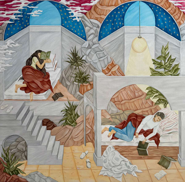 Roommates Oil on linen 2025