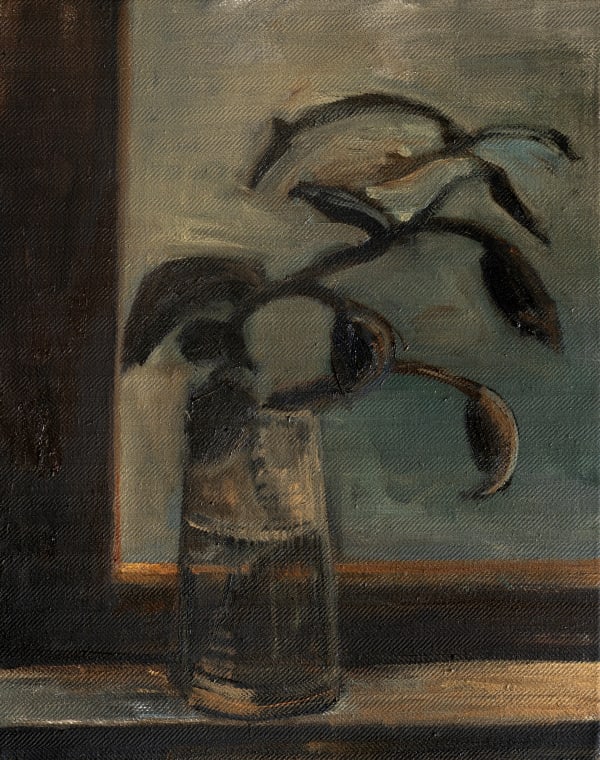A Window Oil on Herringbone linen 2025