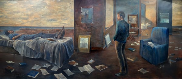 Kaagaz Ke Phool (Paper Fowers) Oil on canvas 2024-25