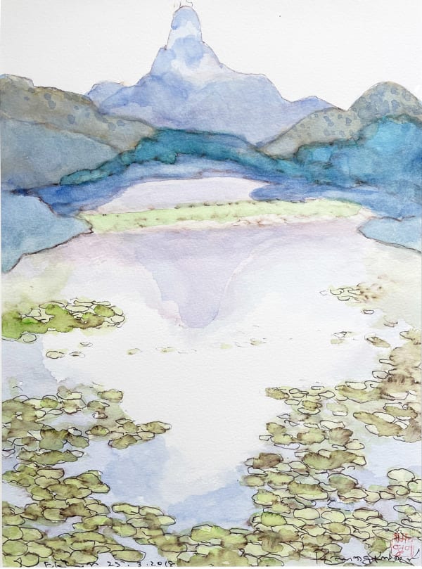 Eklinji Series Watercolour on paper 15 x 11 in 2018