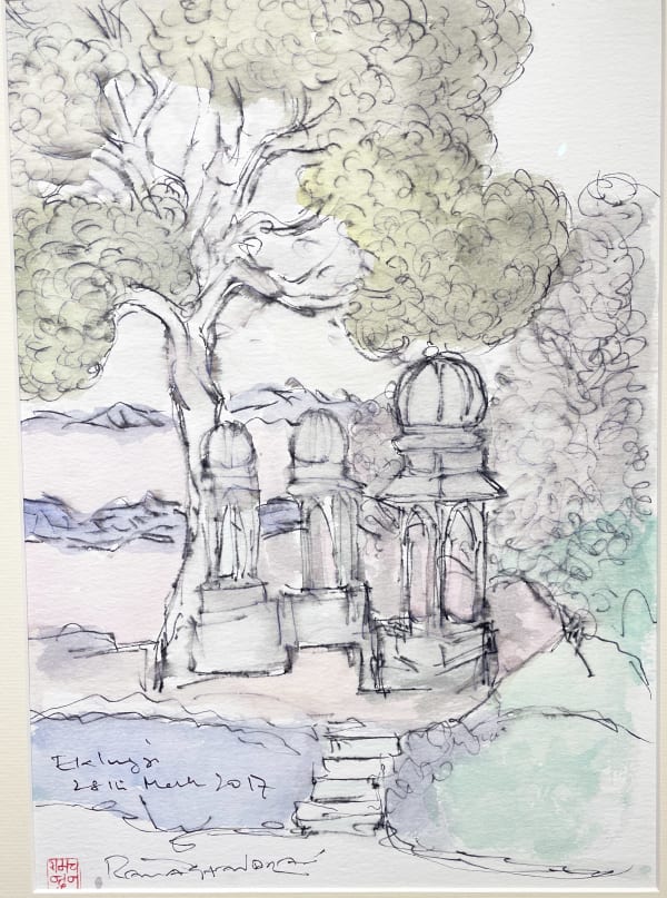 Eklinji Series Watercolour on paper 15 x 11 in 2017