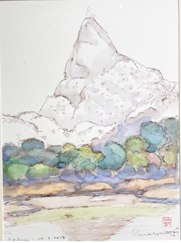 Eklinji Series Watercolour on paper 15 x 11 in 2018