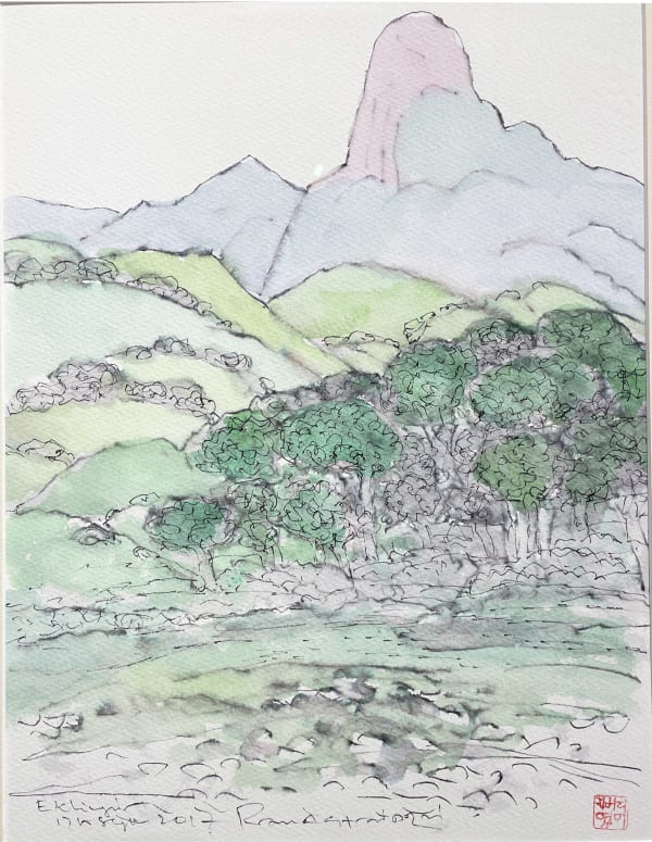 Eklinji Series Watercolour on paper 15 x 11 in 2017