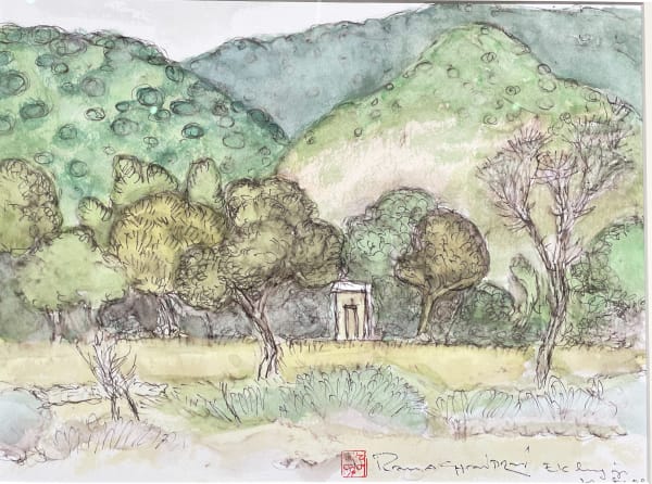 Eklinji Series Watercolour on paper 11 x 15 in