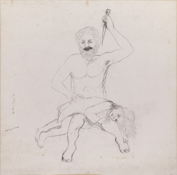 Untitled Drawing on paper 60 x 61 in