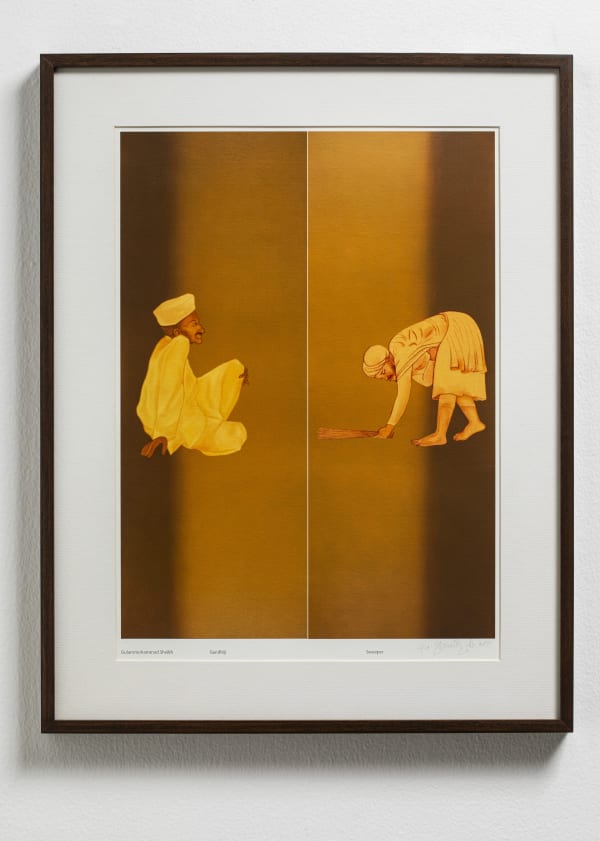 Gulammohammed Sheikh Gandhiji: Sweeper Print 16 x 12 in | 41 x 30.5 cm 2011 Signed Edition 4 of 10