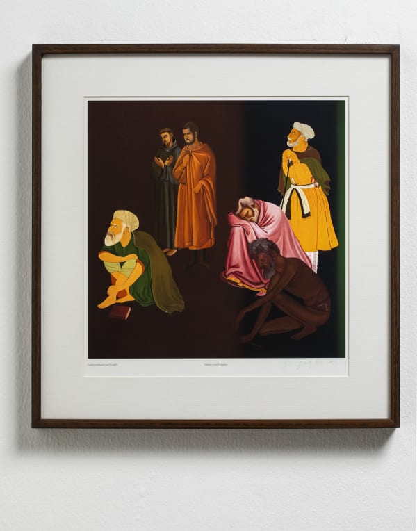 Gulammohammed Sheikh Seekers & Skeptics Print 12 x 12 in | 30.5 x 30.5 cm 2011 Signed Edition 4 of 10