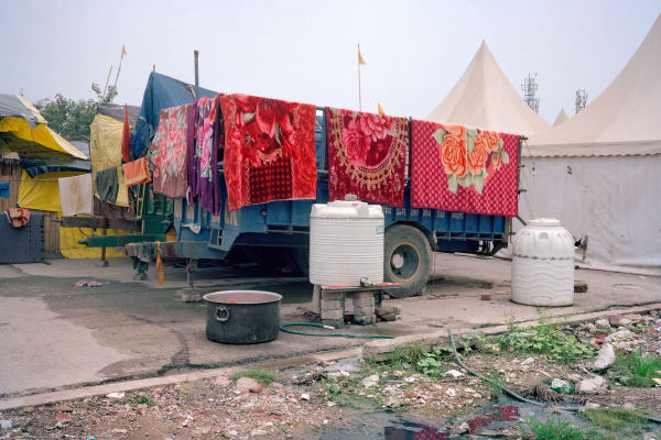 Untitled, (4) from the series The Village on the Highway, 2021 Archival pigment print 43.5 x 65.25 in