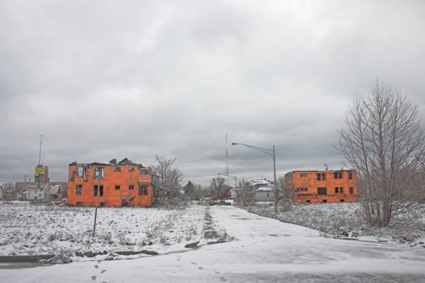 Object Orange, Auburndale Site, Highland Park, MI (#3), 2005