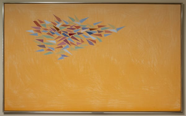 Robert Goodnough, Pastel on Light Orange, 1977