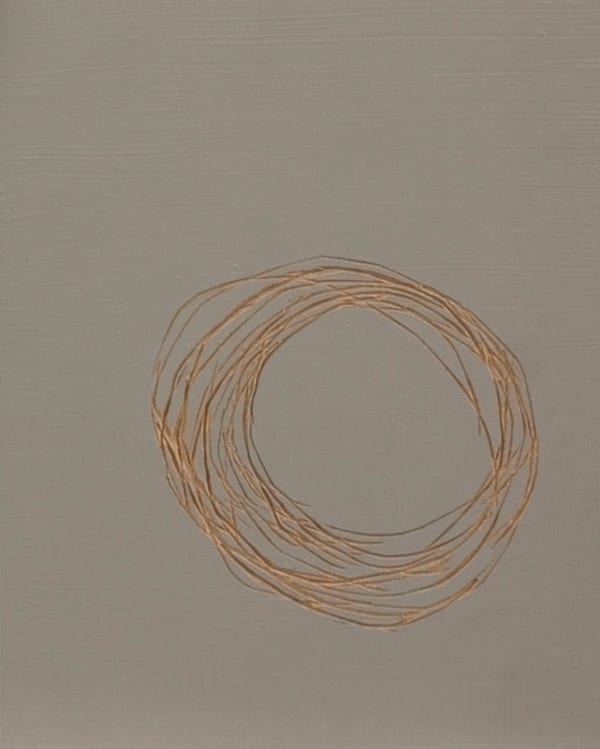 Carved painted panel, 2006.