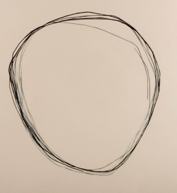 A2006-9082-2. Charcoal and acrylic on canvas, 228 x 208 cm.