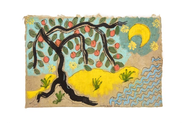 Isabella Ducrot, Bella Terra XLVIII, 2023, china ink, pastel, pigments and collage on china paper, 31 x 45 cm. Photo credit: Ellinor Hall