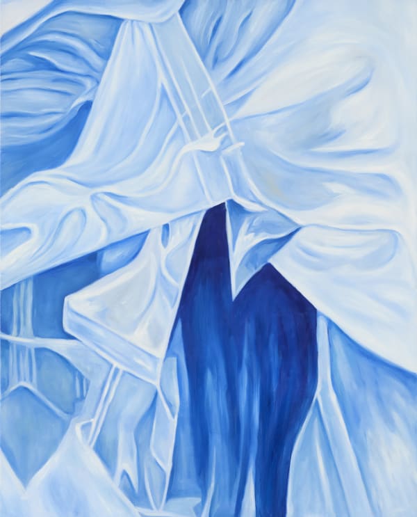 Emma Bjurström, Someone else is breathing, 2024, oil on canvas, 200 cm x 163 cm, courtesy of the artist and Belenius