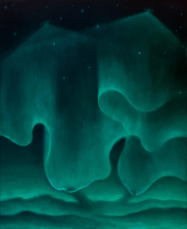 Supawich Weesapen, The Spider body in The North and The Satellites, 2024, Oil on canvas, 150 x 130 cm.