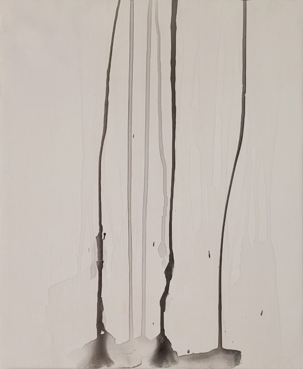 EXA J’y suis, 2021 Encre et champagne sur toile / Ink and champagne on canvas 46 x 38 cm