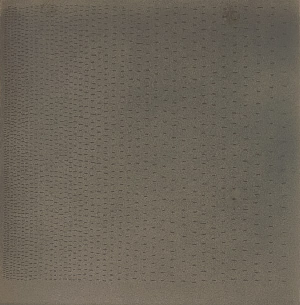 Edda Renouf Closed - Open, 1974 Lignes incisées et craie sur papier Arches / Cut lines and chalk on Arches paper 33 x 32 cm