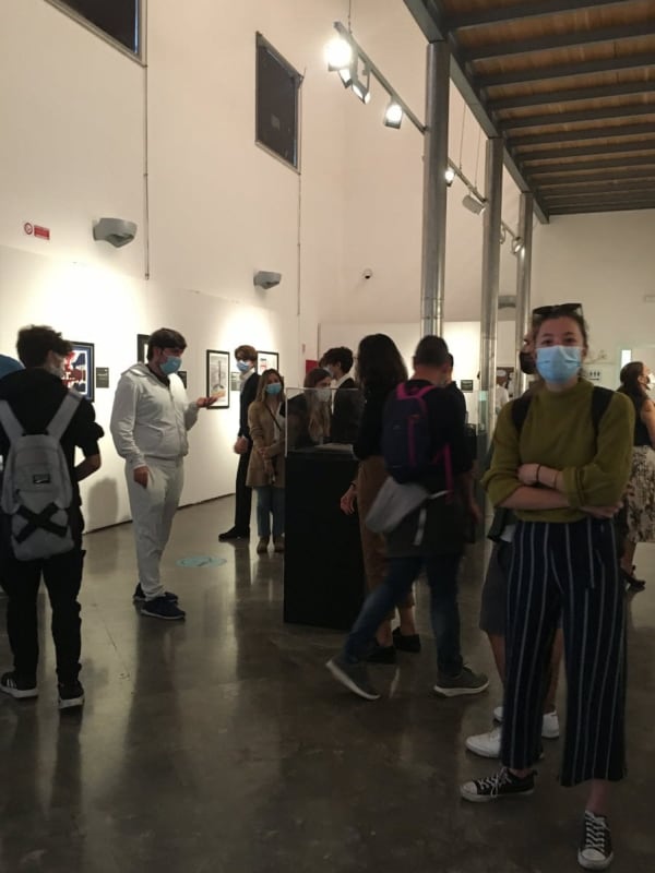 Guests at the exhibition