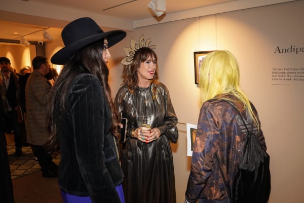 Guests at the exhibition opening