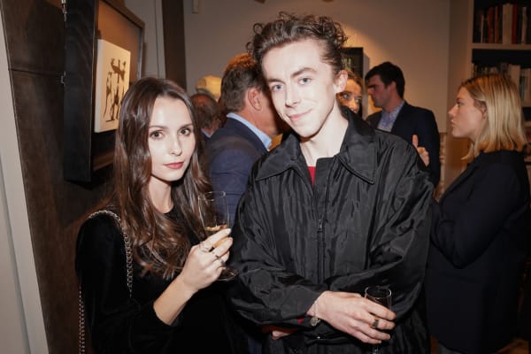 Guests at the exhibition opening