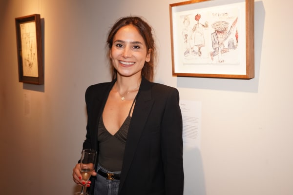 Guest at the exhibition opening